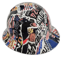 2024 Sticker Bomb Custom Hydro Dipped Full Brim Hard Hat - Right Side View