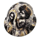 Jesus With Cherubs Live In The Light custom hydro dipped hard hat - right side