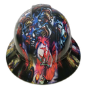 Big Bad Boss Man Clowns Custom Hydro Dipped Full Brim Hard Hat - Right Side View