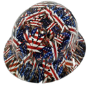 American Stoner Weed 420 Camo Custom Hydro Dipped Full Brim Hard Hat - Right Side View