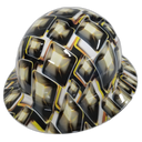 Hollywood Superstar Flash Cubes Custom Hydro Dipped Full Brim Hard Hat - Right Side View
