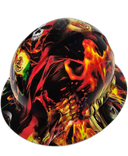 Mexican Pride Orgullo Mexicano Custom Hydro Dipped Full Brim Hard Hat - Right Side View