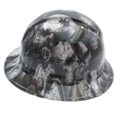 3D Bone Head Skulls Custom Hydro Dipped Full Brim Hard Hat - Right Side View