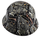 Right To Bear Arms Custom Hydro Dipped Full Brim Hard Hat - Right Side View