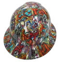 Pirate Booty Camo Custom Hydro Dipped Full Brim Hard Hat - Right Side View