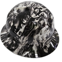 Jesus Christ Big Faces Jesus Saves Custom Hydro Dipped Full Brim Hard Hat - Right Side View