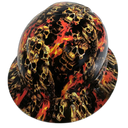 Gate of Skulls Stacked Evil Custom Hydro Dipped Full Brim Hard Hat - Right Side View
