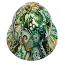 Hippie Chick Custom Hydro Dipped Full Brim Hard Hat - Right Side View