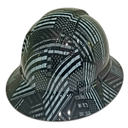 American Flag Black Ops Recon Custom Hydro Dipped Full Brim Hard Hat - Right Side View