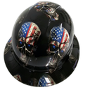 American Forever Till Death Custom Hydro Dipped Full Brim Hard Hat - Right Side View