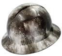 Reptilian 3D Infected Camo Custom Hydro Dipped Full Brim Hard Hat - Right Side View