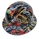 American Pride We The People USA Custom Hydro Dipped Full Brim Hard Hat - Right Side View