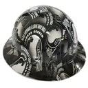 Pow/Mia You Are Not Forgotten USA Custom Hydro Dipped Full Brim Hard Hat - Right Side View