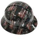 1776 We The People USA America Custom Hydro Dipped Full Brim Hard Hat - Right Side View
