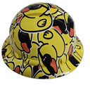 Rubber Duck Ducky Custom Hydro Dipped Full Brim Hard Hat - Right Side View