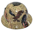 Constitutional Amendment USA Custom Hydro Dipped Full Brim Hard Hat - Right Side View