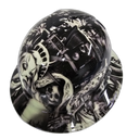 American Ganster Liberty Exclusive Custom Hydro Dipped Full Brim Hard Hat - Right Side View