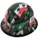 Mexican Pride Ultimate Airbrush Editio Custom Hydro Dipped Full Brim Hard Hat - Right Side View