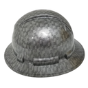 Forged Carbon Fiber Custom Hydro Dipped Full Brim Hard Hat - Right Side View