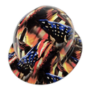 An American Christian Revealed Custom Hydro Dipped Full Brim Hard Hat - Right Side View
