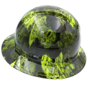 Bio Hazard Zombie Custom Hydro Dipped Full Brim Hard Hat - Right Side View