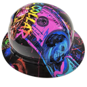 Blue Collar Baddie Women's custom hydro dipped hard hat - right side