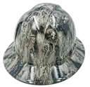 Pirate Skulls From The Grave Custom Hydro Dipped Full Brim Hard Hat - Right Side View