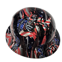 American Reaper Grim Reaper Custom Hydro Dipped Full Brim Hard Hat - Right Side View