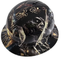 Pirates Of The Dead Sea Angry Pirate Custom Hydro Dipped Full Brim Hard Hat - Right Side View