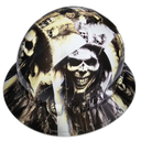 The Witch Doctor Custom Hydro Dipped Full Brim Hard Hat - Right Side View
