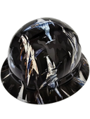Urban Camo Fighter Jets Custom Hydro Dipped Full Brim Hard Hat - Right Side View