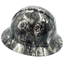 White Zombie Art Custom Hydro Dipped Full Brim Hard Hat - Right Side View
