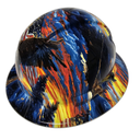 Eagles Of Freedom USA Custom Hydro Dipped Full Brim Hard Hat - Right Side View