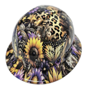 Country Girl Living Sunflower Custom Hydro Dipped Full Brim Hard Hat - Right Side View