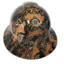 Lineman Electrical Design Custom Hydro Dipped Full Brim Hard Hat - Right Side View