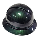 Chameleon Flip Flop Carbon Fiber Custom Hydro Dipped Full Brim Hard Hat - Right Side View