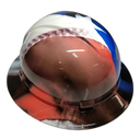 True Embroidered American Flag Realist Custom Hydro Dipped Full Brim Hard Hat - Right Side View