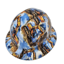 Excavators Construction World Custom Hydro Dipped Full Brim Hard Hat - Right Side View