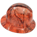Deep Woods Blaze Camo Custom Hydro Dipped Full Brim Hard Hat - Right Side View