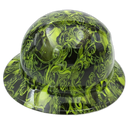 Skulls N Roses Custom Hydro Dipped Full Brim Hard Hat - Right Side View