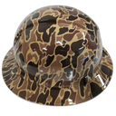 Old School Drake Colors Poppin Custom Hydro Dipped Full Brim Hard Hat - Right Side View