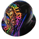 Blue Collar Daddy custom hydro dipped hard hat - back