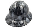 Paradise Lost Skulls Gunmetal Custom Hydro Dipped Full Brim Hard Hat - Back View