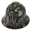 Devils Canyon Skull Camo Custom Hydro Dipped Full Brim Hard Hat - Back View