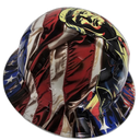 Ultra 2024 Pop Art Custom Hydro Dipped Full Brim Hard Hat - Back View