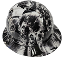 Warriors Of Christ Christianity Jesus Custom Hydro Dipped Full Brim Hard Hat - Back View