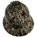 Bottomland True Bark Camo Custom Hydro Dipped Full Brim Hard Hat - Back View