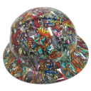 Pirate Booty Camo Custom Hydro Dipped Full Brim Hard Hat - Back View