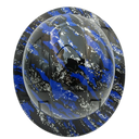Urban Camo Blue Splash Custom Hydro Dipped Full Brim Hard Hat - Back View