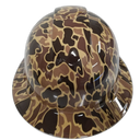 Old School Drake Colors Poppin Custom Hydro Dipped Full Brim Hard Hat - Back View